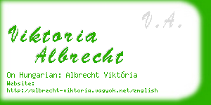 viktoria albrecht business card