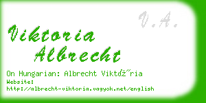 viktoria albrecht business card